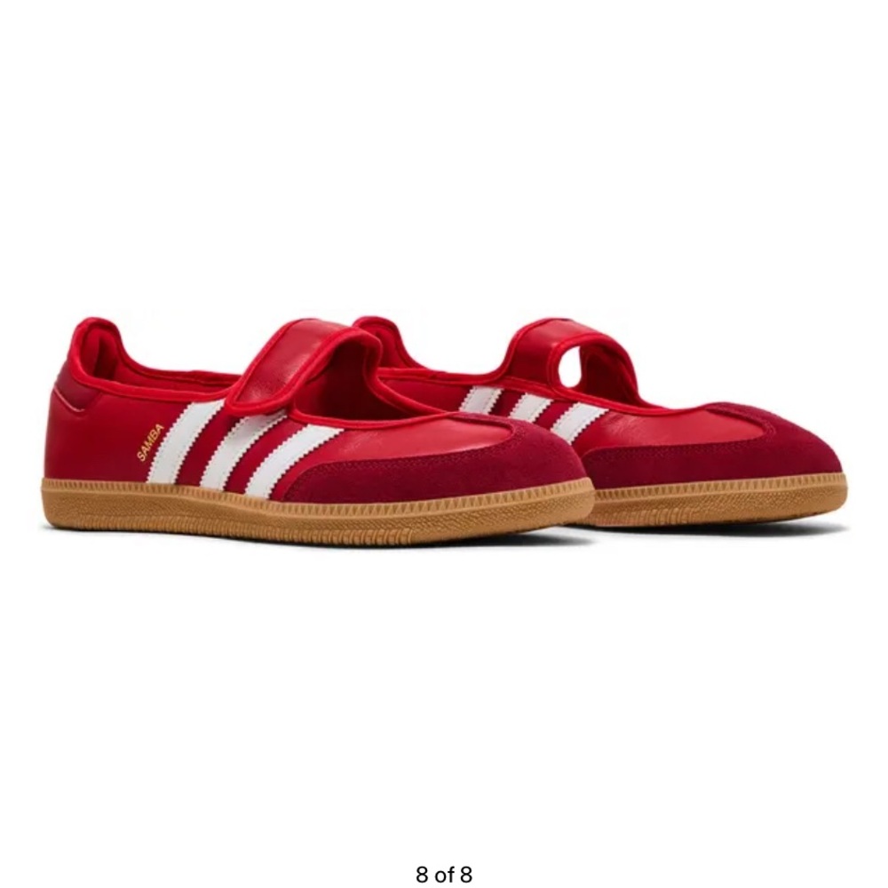 adidas Red and White Sneakers FIT LIKE A 9.5!!
